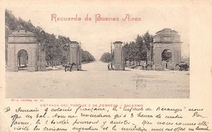 Argentinien - BUENOS AIRES - Entrada del Parque 3 de Febrero - Palermo - Ed. J. Pe - Bild 1 von 2