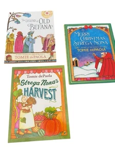 3 Tomie DePaola Children’s Italian Stories 1 Hardcover 2 Paperbacks Christmas - Picture 1 of 6