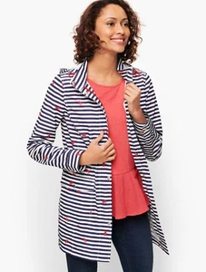 Talbots NOVELTY CRAB ANORAK Petite Size M $189 NWT - Picture 1 of 11