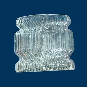 ROSENTHAL Studio-Linie Martin Freyer Striated Series Abstract MCM Glass Vase 6" - Picture 1 of 9