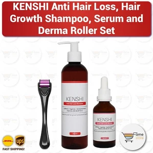 KENSHI Anti Hair Loss Shampoo, Serum and Derma Roller Set - Picture 1 of 2