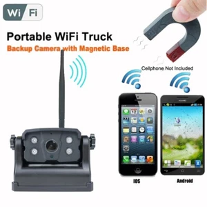 Wireless Truck WiFi Magnetic Battery Powered Reverse Camera Fr iOS/Android Phone - Picture 1 of 17