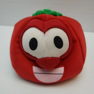 VeggieTales Bob the Tomato Plush Big Idea Nylon Plush Squishy Blue Box 2006 3" - Picture 1 of 15