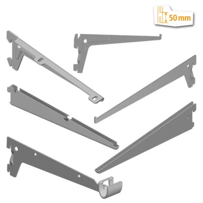 Element System Regalträger EASY | CLASSIC RA 50 Halter für 1- & 2-reihig Schiene - Bild 1 von 3