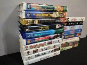 Lot (18) Assorted Mixed Vintage Vtg VHS Clamshell Home Video Tapes, Untested - Picture 1 of 9
