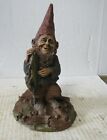 Vintage 1985 Tom Clark Troutman #37 Gnome Figurine Hand Signed! 7-1/2" Tall