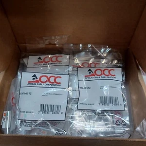 LOT of FIFTY (50) OCC KMJA612 CAT6 JACK INSERT, BRIGHT WHITE - Picture 1 of 9