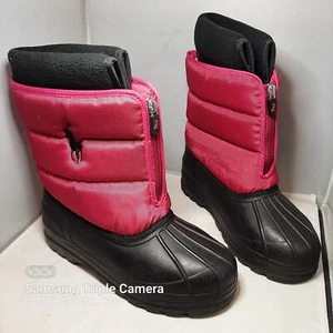 Polo Ralph Lauren Snow Boots Winter Rain Pink IV Barbie Core Womens Size 5 Girls - Picture 1 of 10