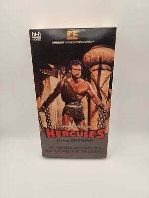 Hercules 1959 Embassy Home Entertainment Original Rare Film Vintage VHS - Image 1 of 4