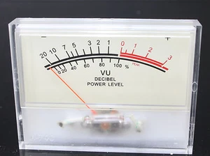 FlashStar 2PCS SD-740 A amplifier Panel VU Meter 80x60mm 12V Amber lamp SD  - Picture 1 of 5