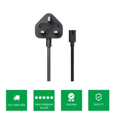 Genuine Apple TV & Mac Mini Mains Black Power Cable Lead (2010 onwards) 1.75M - Image 1 of 2