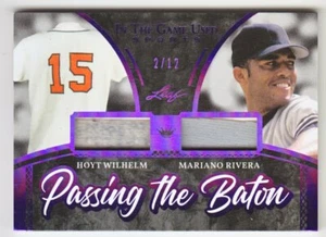 2020-21 LEAF IN THE GAME USED SPORTS WILHELM RIVERA /12 PASSING BATON JERSEY - Bild 1 von 1