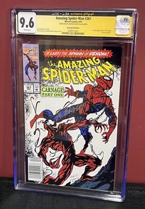 Amazing Spider-Man #361 CGC JSA 9.6 firmato Mark Bagley 1st Carnage - Edicola - Foto 1 di 4