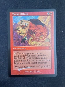 Sneak Attack RETRO FOLIE - Dominaria Remastered (Magic/MTG) - Bild 1 von 2