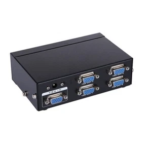 VGA 4 Ports Splitter 1 in Four Out 1 PC to 4 Monitor Box - Picture 1 of 6