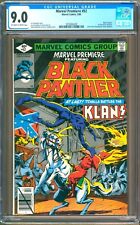 Marvel Premiere #52 (1980) CGC 9.0 OW/W  Budiansky - Hannigan  "Black Panther"