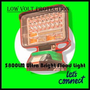 Makita Light 18v work light 5800LM Torch flood light focus light campaign light