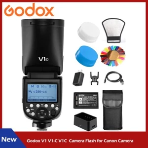 Godox V1 V1C V1-C Flash for Canon Camera TTL Flash Speedlight Round Head Flash - Picture 1 of 12