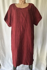 Soft Surroundings Women’s Red Linen Cotton Gauze Dress Size XLT - Picture 1 of 12