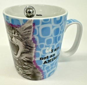 KONITZ Cat Coffee Mug Feline Classics Smile. I Am Not An Animal! Kitten - Picture 1 of 7