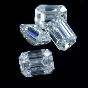 4 Pcs Natural 1.20 CT D Color VVS1 Clarity Excellent Cut 4x3 MM Emerald Diamond - Picture 1 of 6