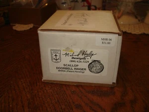 1999 Michael Healy Scallop Shell Door Knocker MHR06 New In Box - Picture 1 of 6
