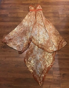 Nicole Miller collection silk blend hankerchief scarf hem y2K dress 2 - Picture 1 of 8