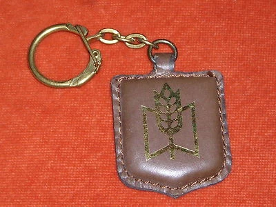 Porte-clés Key ring Caisse Nationale Epargne tous bureaux de POSTE BLASON CUIR - Photo 1/2