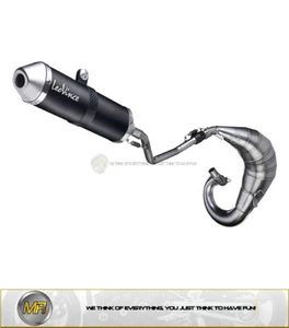 BETA RR 50 ENDURO DA 2012 A 2018 SCARICO COMPLETO LEOVINCE X-FIGHT NERO ACCIAIO - Picture 1 of 1