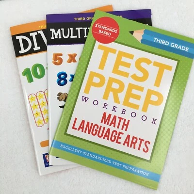 Common Core Education Books Third Grade Workbook & Test Prep Lot of 3 - Image 1 of 4