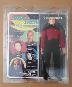 Star Trek Capt Picard Action Figure Mego Retro Cloth Diamond Select 8" Next Gen - Picture 1 of 6