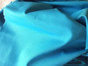 Stoffe -Meterware - Türkis -Stretch-  Gabardine - ohne Muster  Reststück - Bild 1 von 3