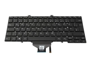 Teclado original Dell Latitude 14 (7400) DE (alemán) negro/negro con respaldo - Imagen 1 de 2