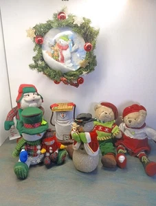 Sortiment von 6 animierten Weihnachtsdekorationen von Avon - meist funktionsfähig siehe Beschreibung - Bild 1 von 15