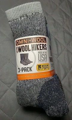 Paquete de 3 pares de calcetines de lana merino OmniWool colores medianos Foto 1 de 4