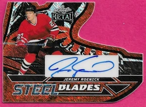 2025 Leaf Metal Hockey Legends JEREMY ROENICK Autograph 4/6 Steel Blades Orange - Picture 1 of 2