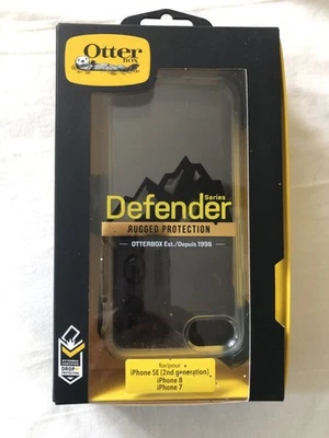 Otter Box Defender Series - Funda de protección resistente para iPhone SE 7/8, negra, 2017 Foto 1 de 4