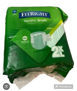 FitRight Extra+ OptiFit Adult Diapers - 2XL (60"-70"), 20 Count, Incontinence - Picture 1 of 4