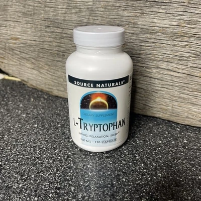 Source Naturals L-triptófano 500 mg 120 cápsulas caducidad 10/2027 Foto 1 de 4