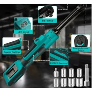 38 Inch Cordless Ratchet Wrench Electric Rechargeable Screwdriver 21V Battery - Picture 1 of 12