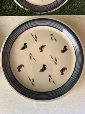 Juego de 4 platos de ensalada señuelo americano de principios de siglo Noritake de época Foto 1 de 4