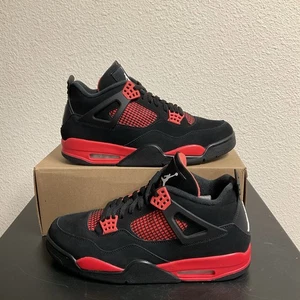 Nike Air Jordan 4 Retro Red Thunder Size 12 - Picture 1 of 12