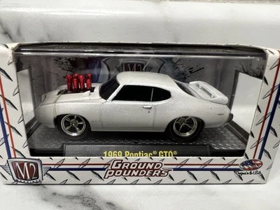M2 Machines Ground Pounders 1969 Pontiac GTO White NEW - Image 1 of 4