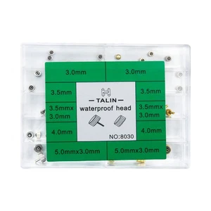 50 Stck. 3,0-5,0 mm Multi-Size verschiedene Uhrenkronen Uhrmacher Reparatur Set Nr. 8030 G - Bild 1 von 8