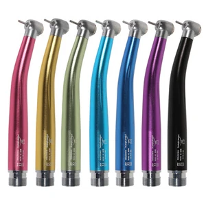 7-Colors NSK Style Dental High Fast Speed Turbine Handpiece Push Button 2/4Hole - Picture 1 of 19