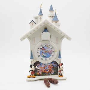 Disney's HAPPIEST OF TIMES Cuckoo Clock Bradford Exchange 2008 ~ READ 