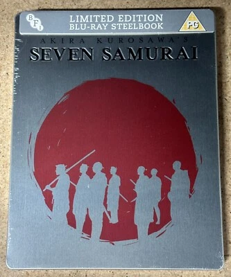 Steelbook Seven Samurai Blu-ray - Lanzamiento Reino Unido Nuevo Sellado Foto 1 de 3