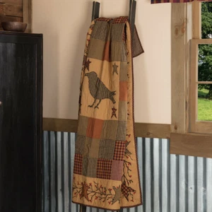 Primitive Heritage Farms Krähe & Stern Applikation' gesteppter Wurf 60x50 - Bild 1 von 5