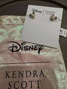 Authentic Kendra Scott X Disney Gold Mickey Mouse Earrings - Picture 1 of 5