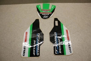 2015 Kawasaki KX450 Front Fender Decal & Fork Guard Decals Stickers 1721 R11 - Picture 1 of 4